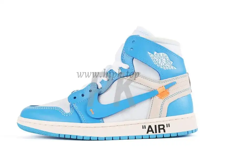 PK GOD X YIFU RETAIL FACTORYOFF WHITE X AIR JORDAN 1 POWDER BLUE UNC RETAIL MATERIALS ready limited