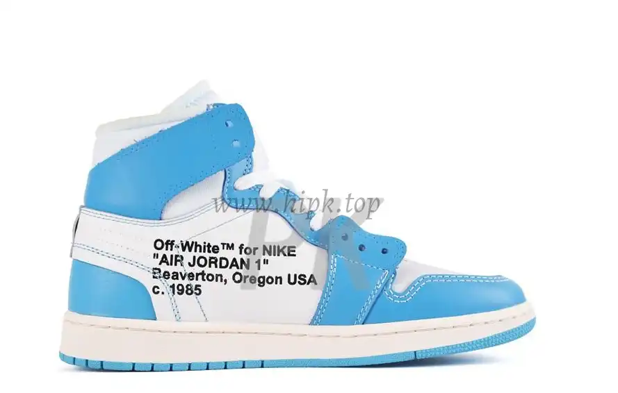 PK GOD X YIFU RETAIL FACTORYOFF WHITE X AIR JORDAN 1 POWDER BLUE UNC RETAIL MATERIALS ready limited