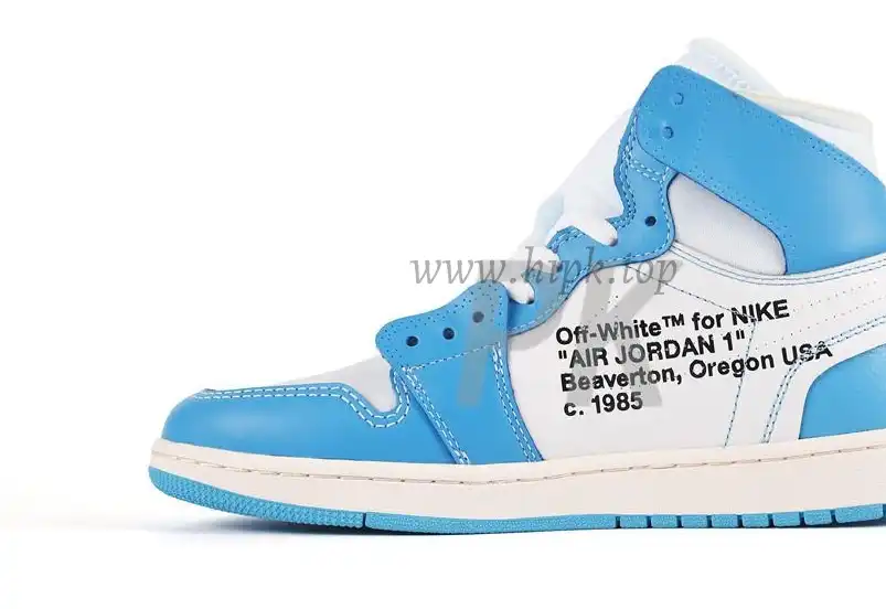 PK GOD X YIFU RETAIL FACTORYOFF WHITE X AIR JORDAN 1 POWDER BLUE UNC RETAIL MATERIALS ready limited