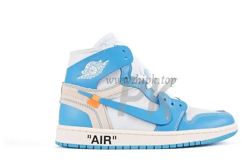 PK GOD X YIFU RETAIL FACTORYOFF WHITE X AIR JORDAN 1 POWDER BLUE UNC RETAIL MATERIALS ready limited