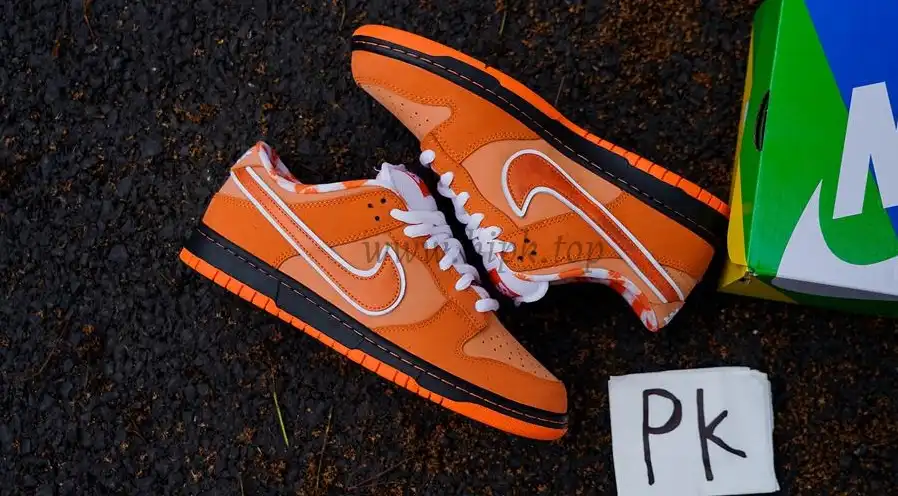 PK GOD NIKE SB DUNK LOW CONCEPTS ORANGE LOBSTER RETAIL MATERIALS READY TO SHIP