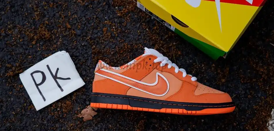 PK GOD NIKE SB DUNK LOW CONCEPTS ORANGE LOBSTER RETAIL MATERIALS READY TO SHIP