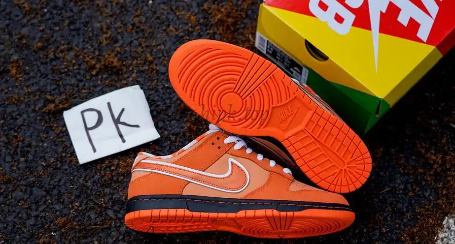 PK GOD NIKE SB DUNK LOW CONCEPTS ORANGE LOBSTER RETAIL MATERIALS READY TO SHIP