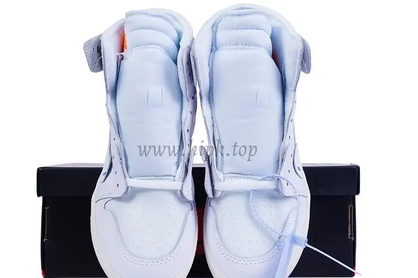 PK GOD X YIFU RETAIL FACTORY X NIKE X OFF WHITE-AIR JORDAN 1-TRIPLE WHITE ready limited