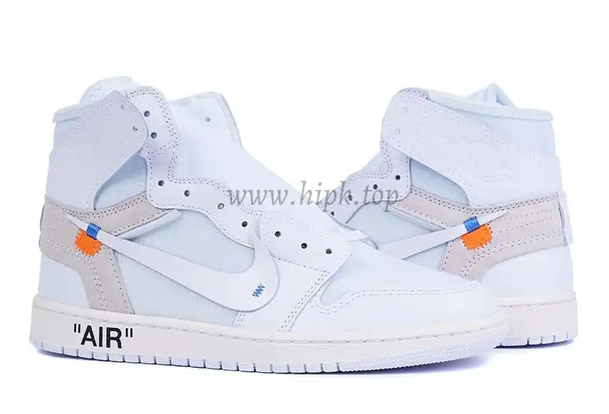 PK GOD X YIFU RETAIL FACTORY X NIKE X OFF WHITE-AIR JORDAN 1-TRIPLE WHITE ready limited