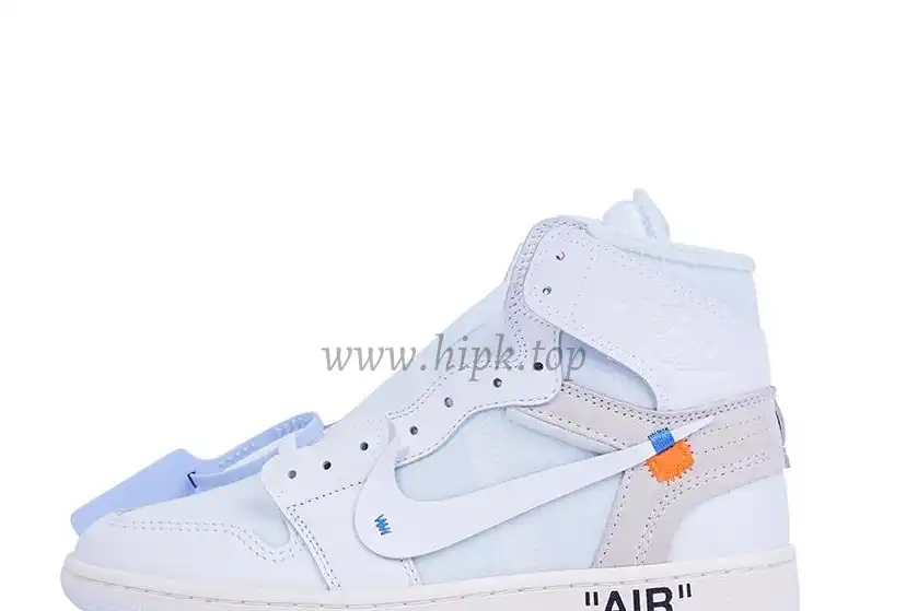 PK GOD X YIFU RETAIL FACTORY X NIKE X OFF WHITE-AIR JORDAN 1-TRIPLE WHITE ready limited