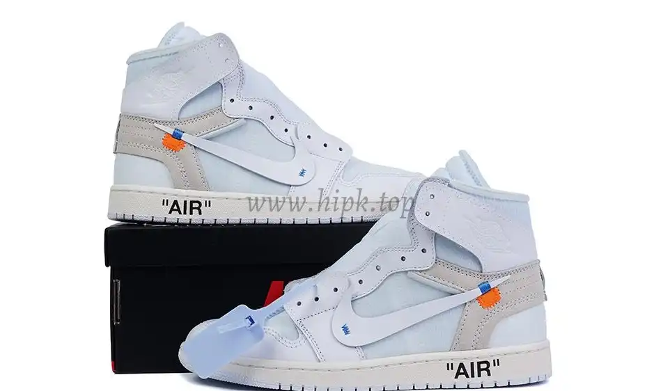 PK GOD X YIFU RETAIL FACTORY X NIKE X OFF WHITE-AIR JORDAN 1-TRIPLE WHITE ready limited