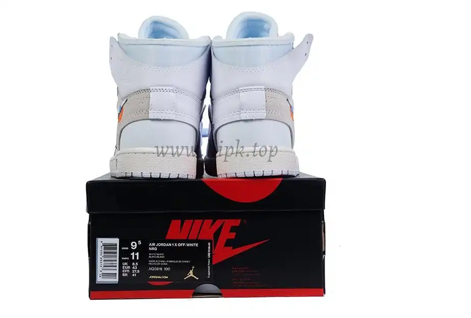 PK GOD X YIFU RETAIL FACTORY X NIKE X OFF WHITE-AIR JORDAN 1-TRIPLE WHITE ready limited