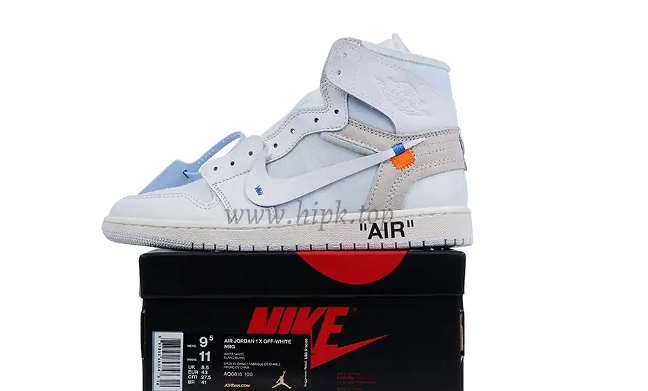 PK GOD X YIFU RETAIL FACTORY X NIKE X OFF WHITE-AIR JORDAN 1-TRIPLE WHITE ready limited