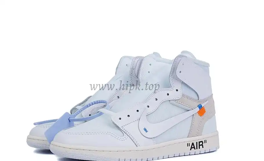 PK GOD X YIFU RETAIL FACTORY X NIKE X OFF WHITE-AIR JORDAN 1-TRIPLE WHITE ready limited