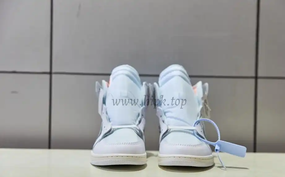 PK GOD X YIFU RETAIL FACTORY X NIKE X OFF WHITE-AIR JORDAN 1-TRIPLE WHITE ready limited