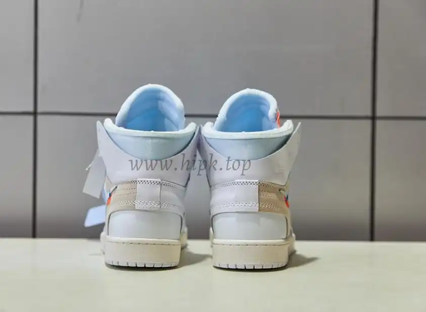 PK GOD X YIFU RETAIL FACTORY X NIKE X OFF WHITE-AIR JORDAN 1-TRIPLE WHITE ready limited