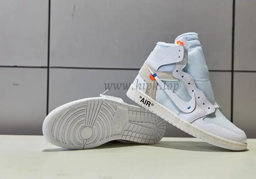 PK GOD X YIFU RETAIL FACTORY X NIKE X OFF WHITE-AIR JORDAN 1-TRIPLE WHITE ready limited