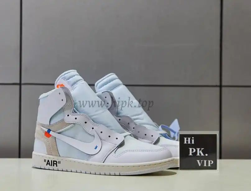 PK GOD X YIFU RETAIL FACTORY X NIKE X OFF WHITE-AIR JORDAN 1-TRIPLE WHITE ready limited