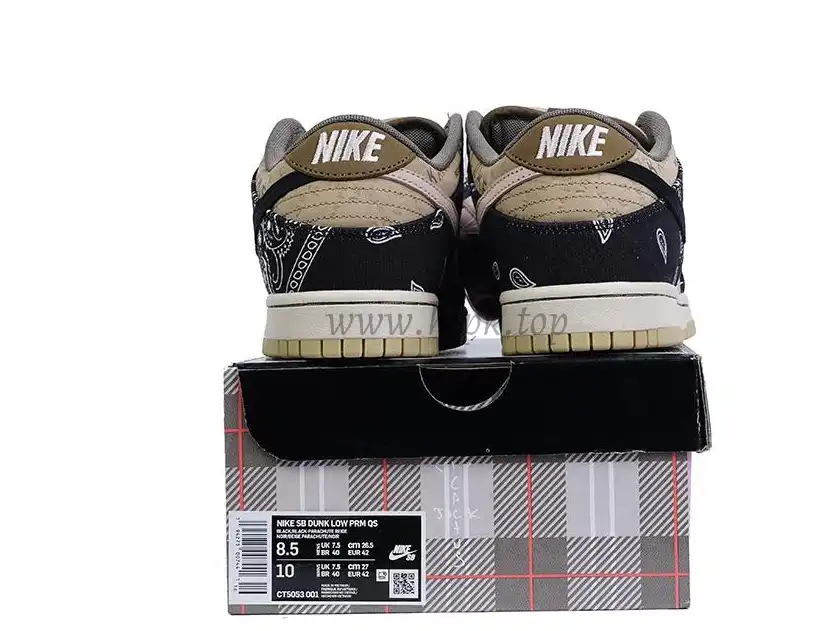 PK 4.0 exclusive 4.0 final version retail label Travis Scott X Nike SB dunk low Jackboys retail materials ready to ship