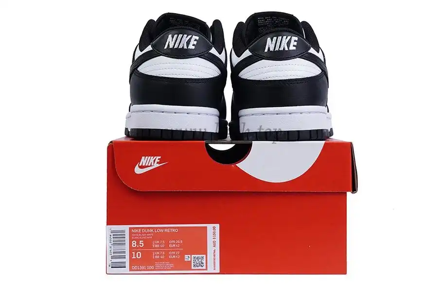 Pk God Nike dunk low retro black panda retail materials ready to ship