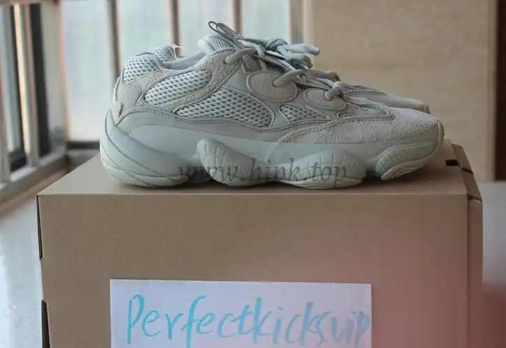 God Yeezy 500 Salt EE7287 retail sample version ready