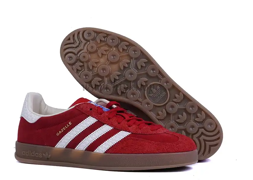 PK GOD Adidas Gazelle Indoor Red White RETAIL MATERIALS READY TO SHIP