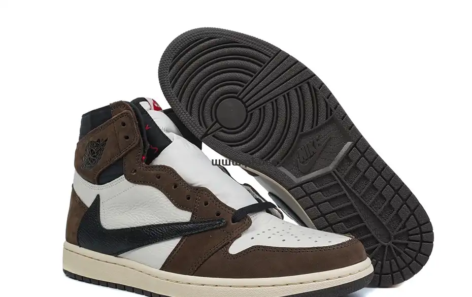 PK5.0 TRAVIS SCOTT X AIR JORDAN I CD4487-100 HIGH OG MOCHA RETAIL MATERIALS RETAIL VERSION