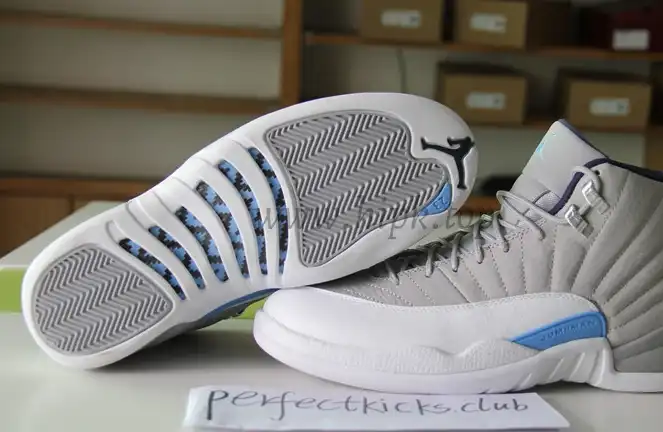 Air Jordan 12 Grey University Blue