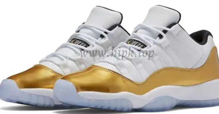 Authentic Air Jordan 11 Low GS Metallic Gold