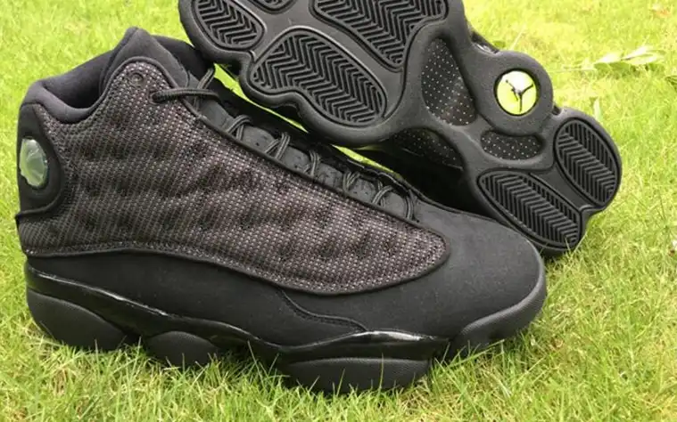 Authentic Air Jordan 13 Retro Black Cat with 3M