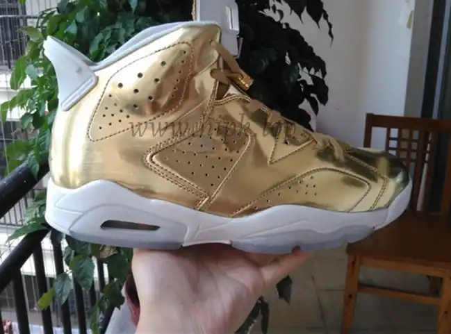 Authentic Air Jordan 6 Gold Pinnacle