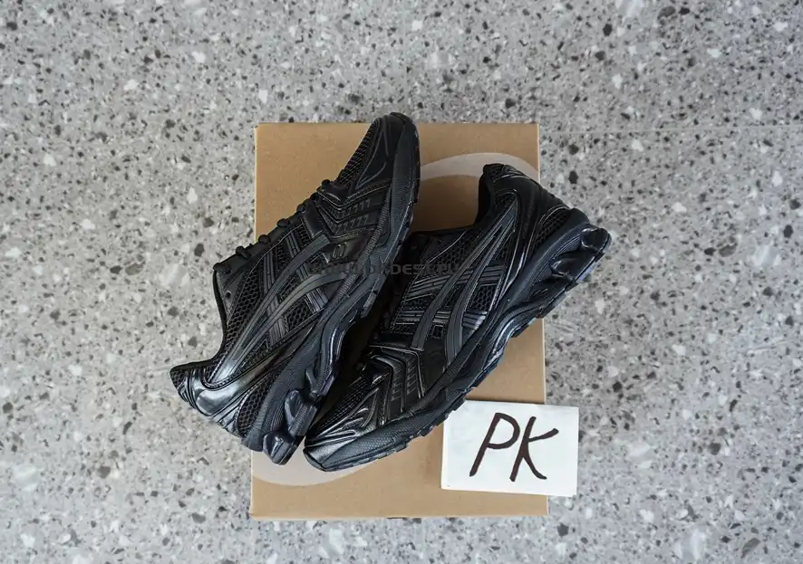 PK GOD Gel-Kayano 14 All black RETAIL MATERIALS READY TO SHIP $125.00