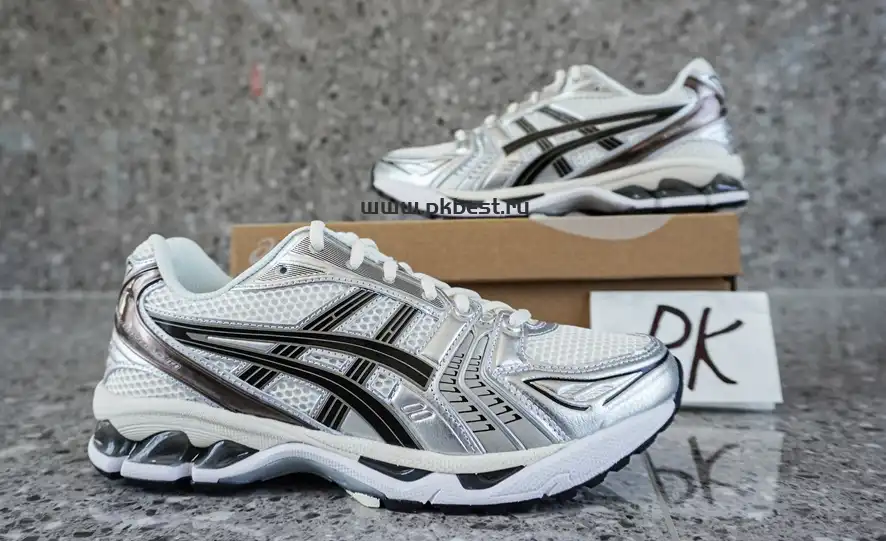 PK GOD Asics Gel-Kayano 14  Y2K  Black, white and silver RETAIL MATERIALS READY TO