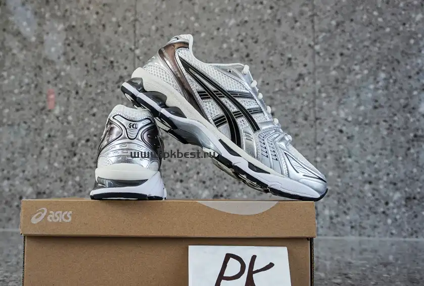 PK GOD Asics Gel-Kayano 14  Y2K  Black, white and silver RETAIL MATERIALS READY TO