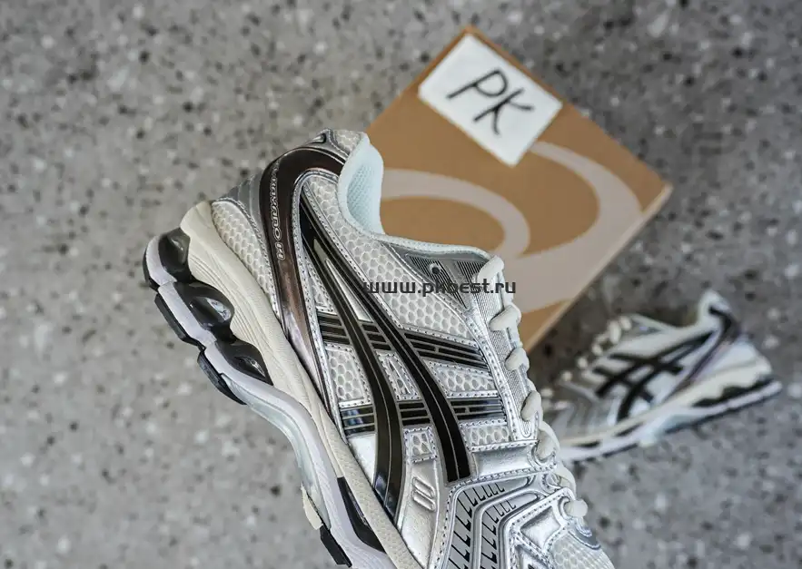 PK GOD Asics Gel-Kayano 14  Y2K  Black, white and silver RETAIL MATERIALS READY TO