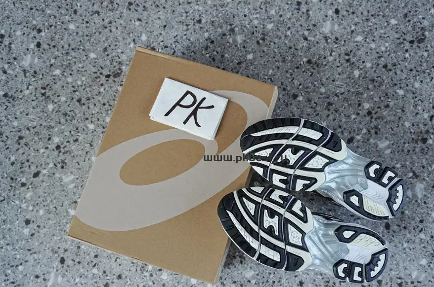 PK GOD Asics Gel-Kayano 14  Y2K  Black, white and silver RETAIL MATERIALS READY TO