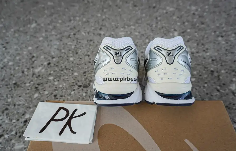 PK GOD Asics Gel-Kayano 14 White black silver RETAIL MATERIALS READY TO SHIP
