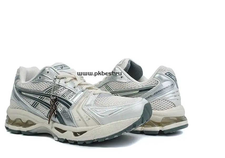 PK GOD GEL-Kayano 14 “Birch Dark Pewter” sneakers RETAIL MATERIALS READY TO SHIP