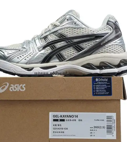 PK GOD Asics Gel-Kayano 14  Y2K  Black, white and silver RETAIL MATERIALS READY TO