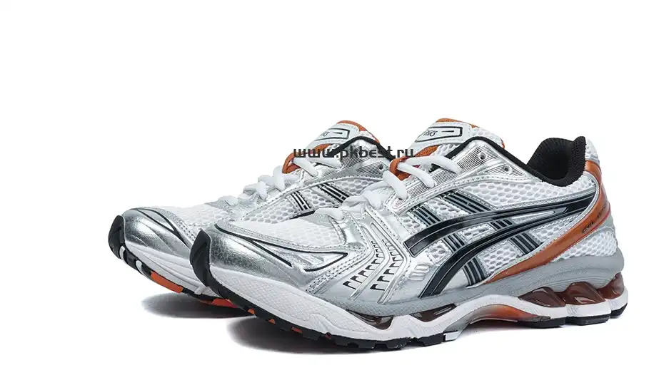 PK GOD ASICS Gel-Kayano 14 White Piquant Orange RETAIL MATERIALS READY TO SHIP