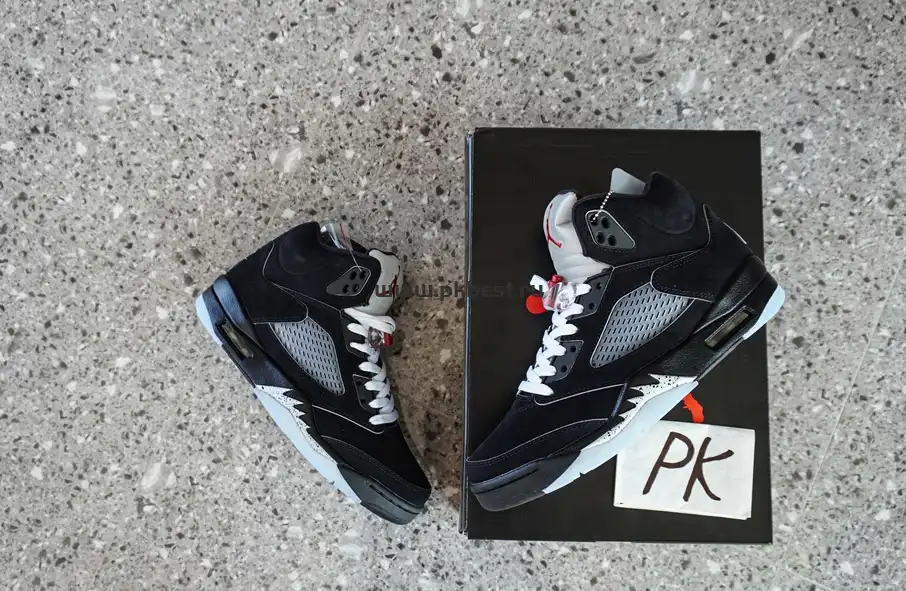 PK GOD Jordan Air Jordan 5 Retro Black Metallic RETAIL MATERIALS READY TO SHIP