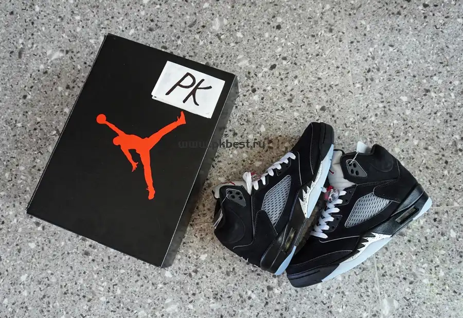 PK GOD Jordan Air Jordan 5 Retro Black Metallic RETAIL MATERIALS READY TO SHIP