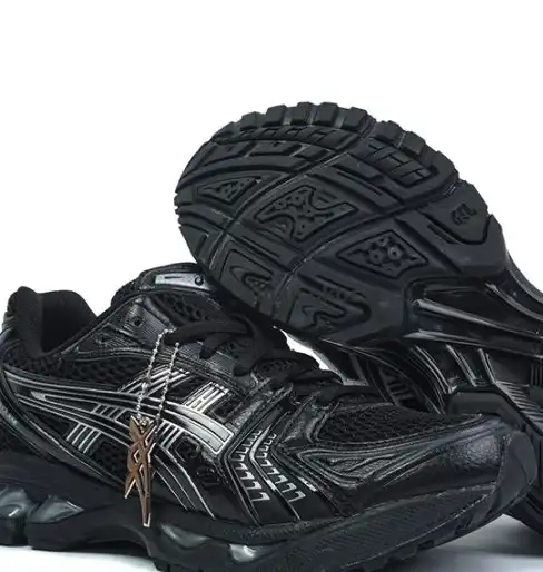 PK GOD Asics Gel-Kayano 14  Y2K  Black, white and silver RETAIL MATERIALS READY TO