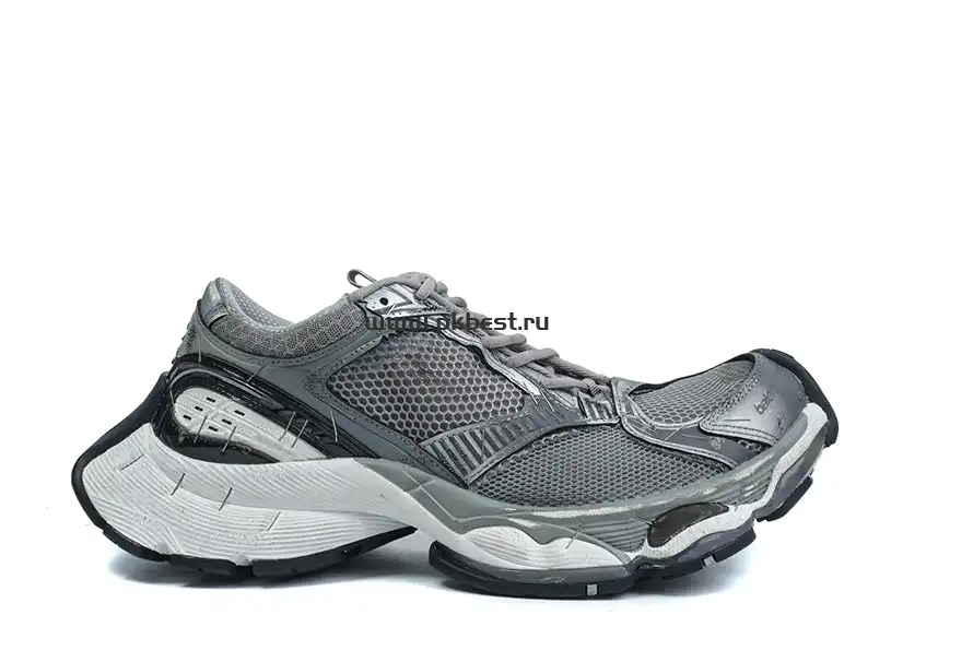 PK GOD Balenciaga Stapler shoes round head lace-up low top grey RETAIL MATERIALS READY TO SHIP