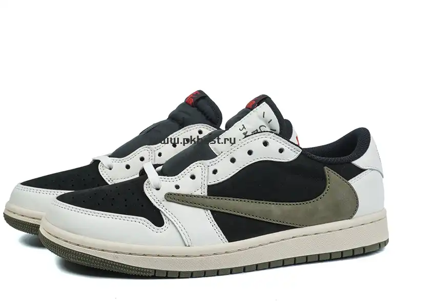 PK5.0 Jordan 1 Retro Low OG SP Travis Scott 4.0 Olive RETAIL MATERIALS READY TO SHIP