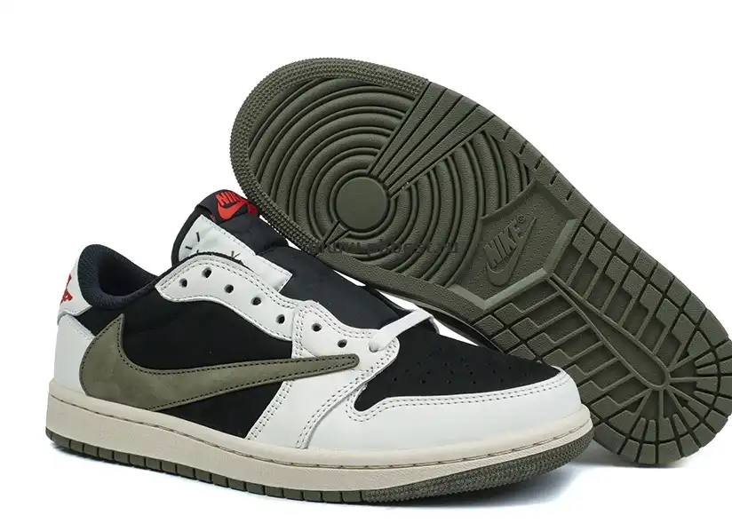 PK5.0 Jordan 1 Retro Low OG SP Travis Scott 4.0 Olive RETAIL MATERIALS READY TO SHIP