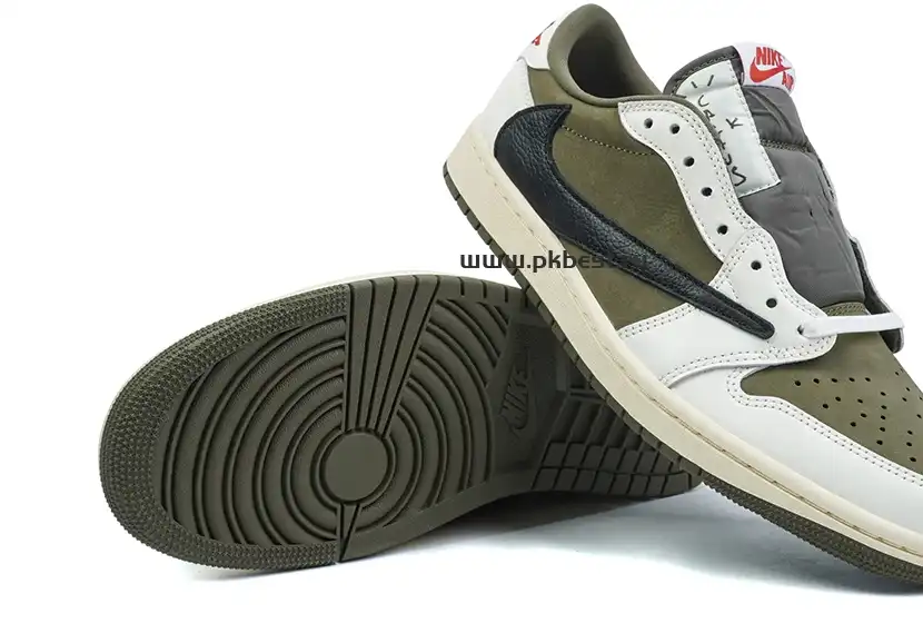 PK5.0 JORDAN 1 RETRO LOW Medium Olive TRAVIS SCOTT NEUTRAL OLIVE RETAIL MATERIALS READY TO SHIP