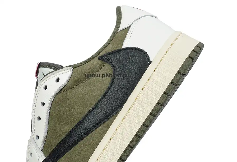 PK5.0 JORDAN 1 RETRO LOW Medium Olive TRAVIS SCOTT NEUTRAL OLIVE RETAIL MATERIALS READY TO SHIP