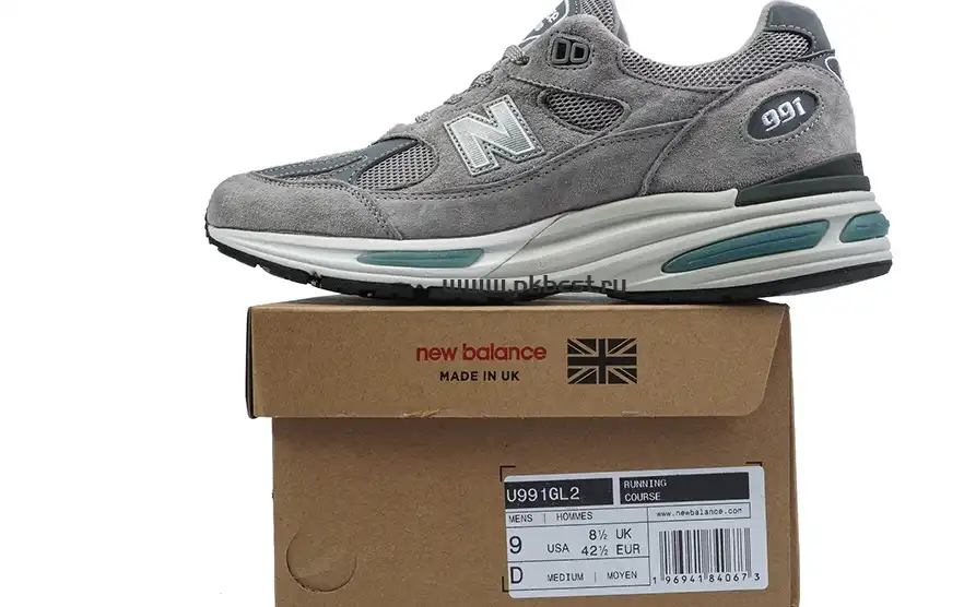 PK GOD New Balance 991v2 “Grey” RETAIL MATERIALS READY TO SHIP