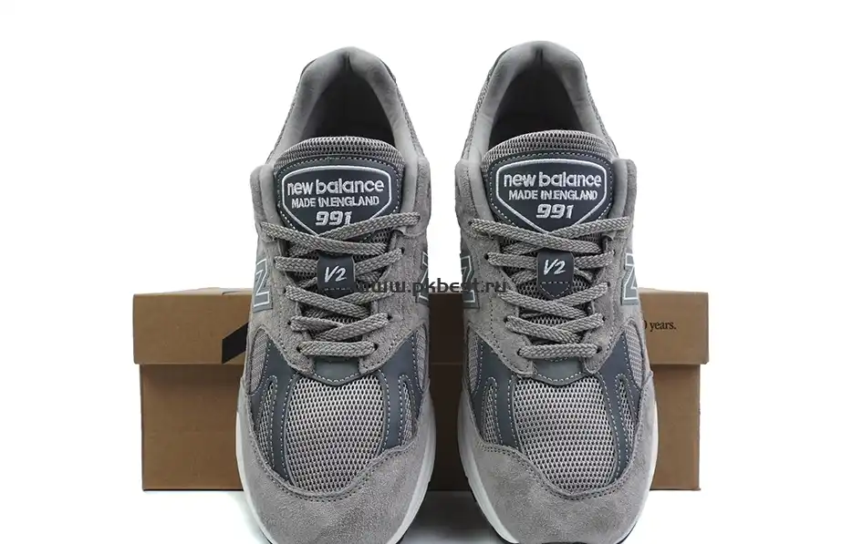 PK GOD New Balance 991v2 “Grey” RETAIL MATERIALS READY TO SHIP