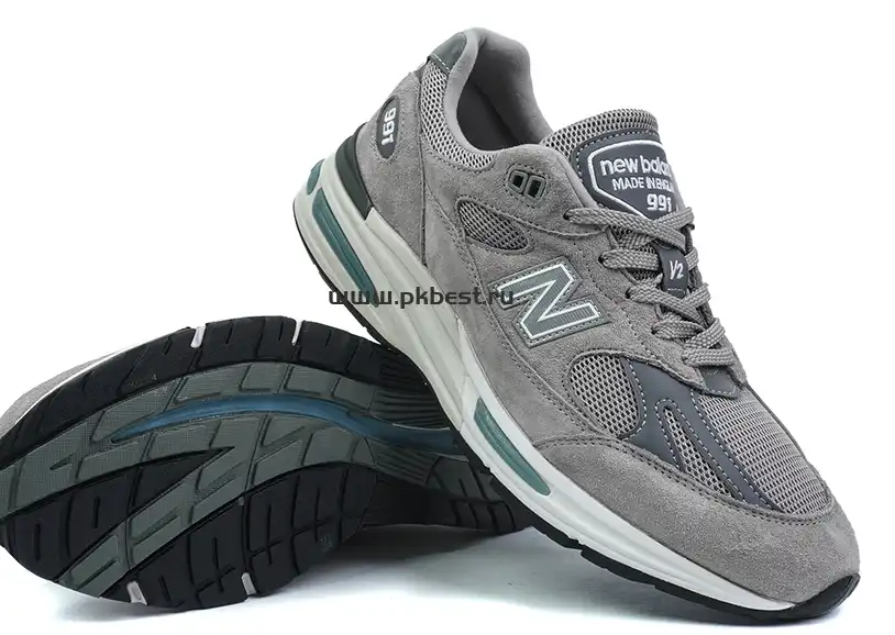 PK GOD New Balance 991v2 “Grey” RETAIL MATERIALS READY TO SHIP