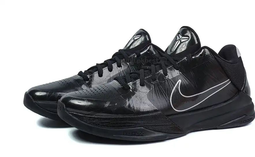 PK GOD Nike Zoom Kobe 5 Black Out RETAIL MATERIALS READY TO SHIP