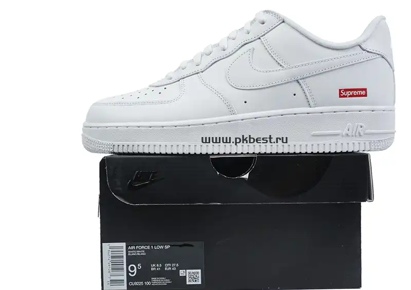 PK God Nike Air Force 1 Low Supreme White RETAIL MATERIALS READY TO SHIP