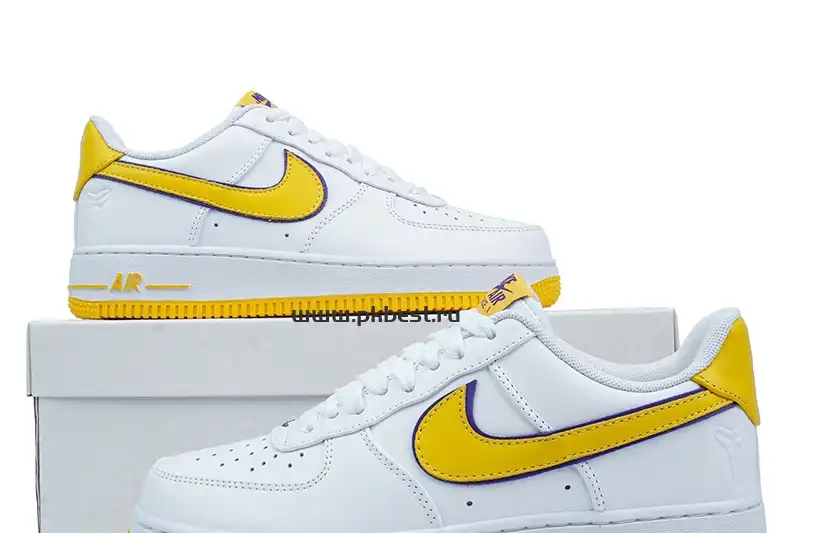 PK GOD Kobe Bryant x Nike Air Force 1 Low ‘Varsity Maize’ RETAIL MATERIALS READY TO SHIP